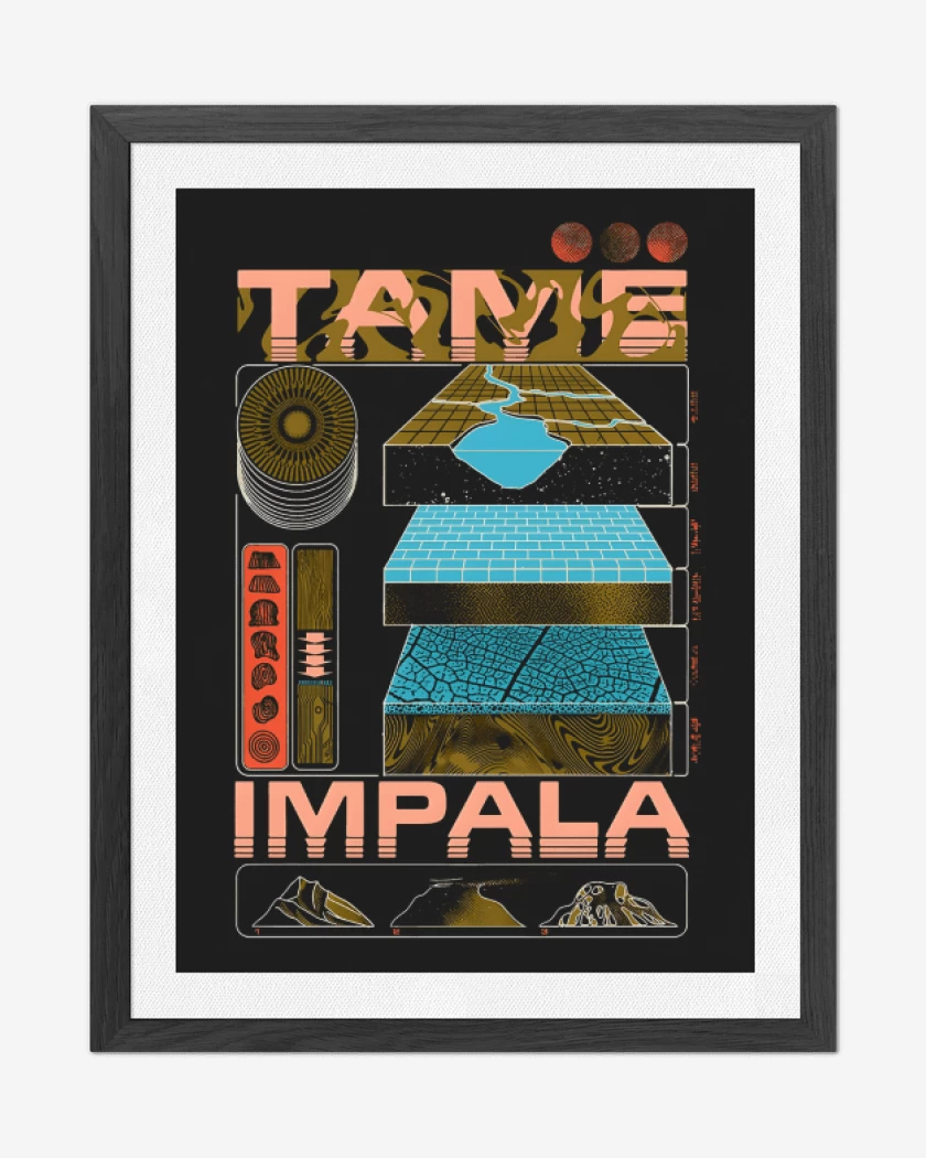 Cuadro decorativo Negro de Tame Impala