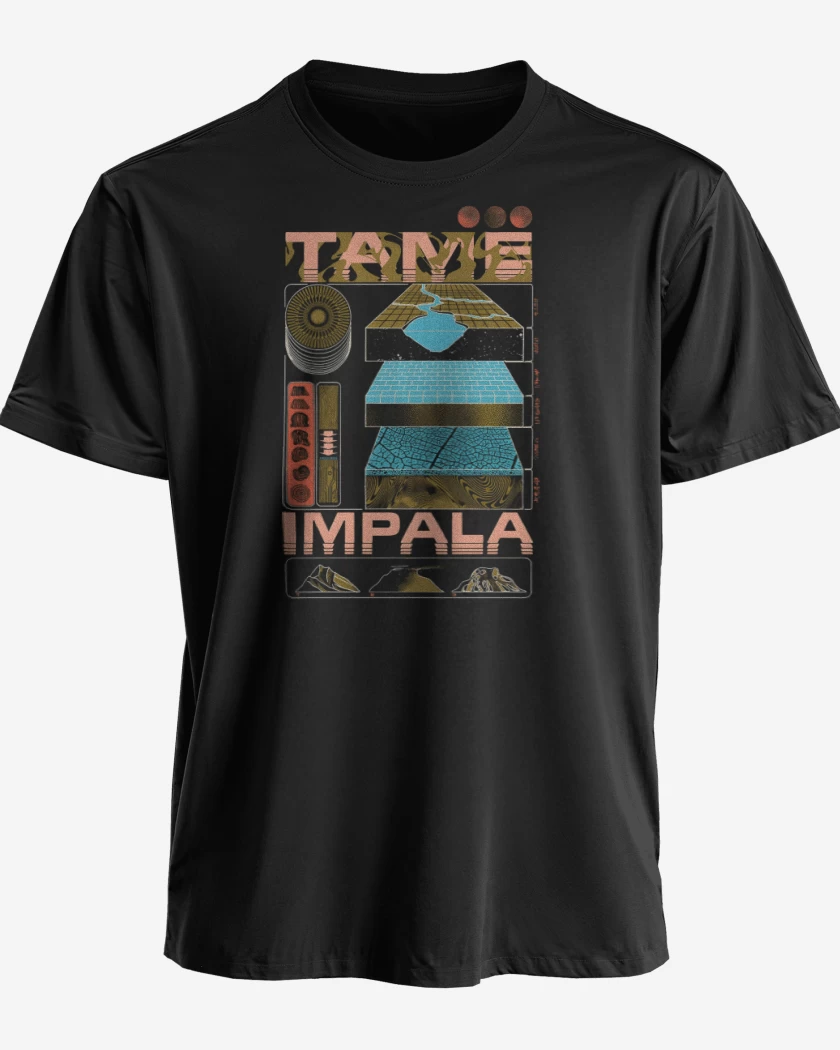 Polera premium Negro de Tame Impala
