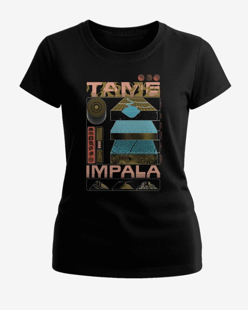 Polera de Mujer Negro de Tame Impala