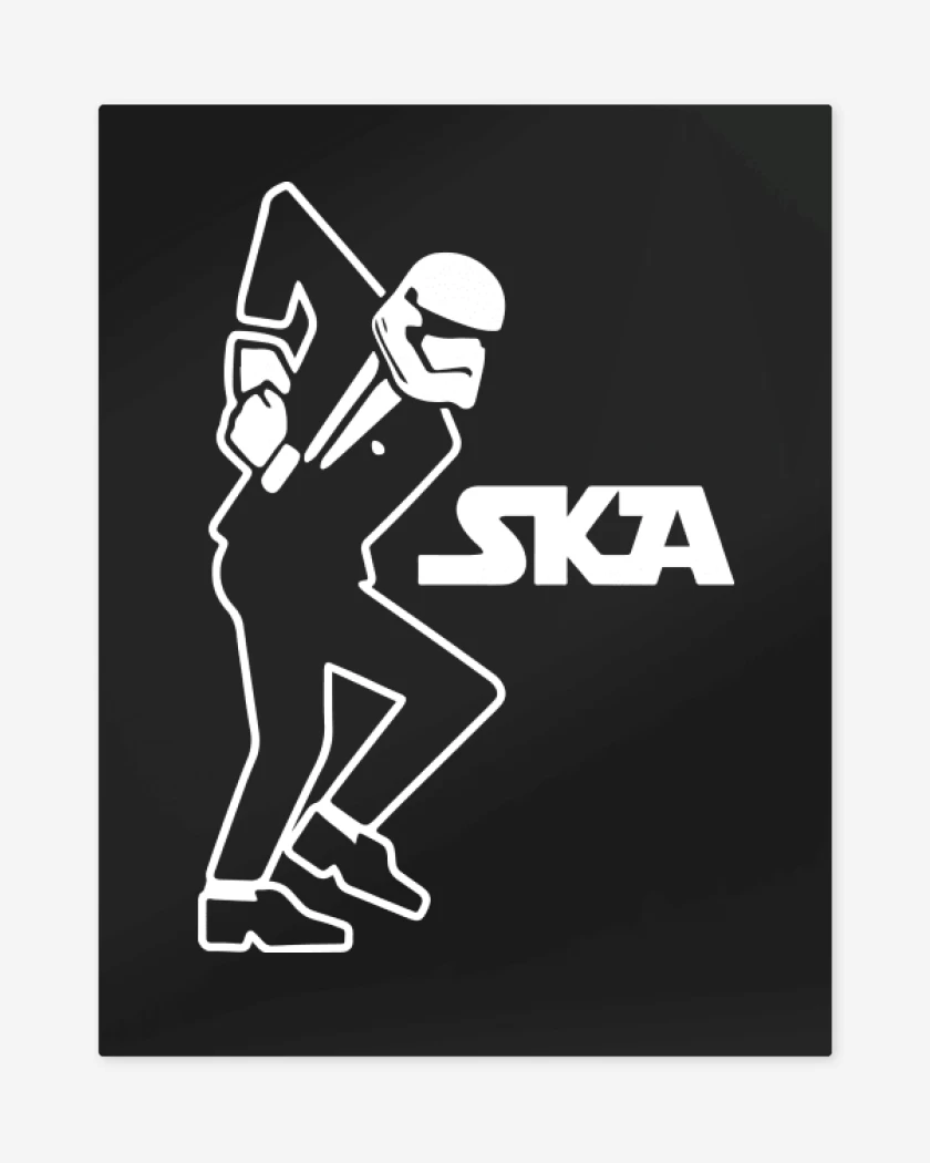 Print metalico Negro de Ska