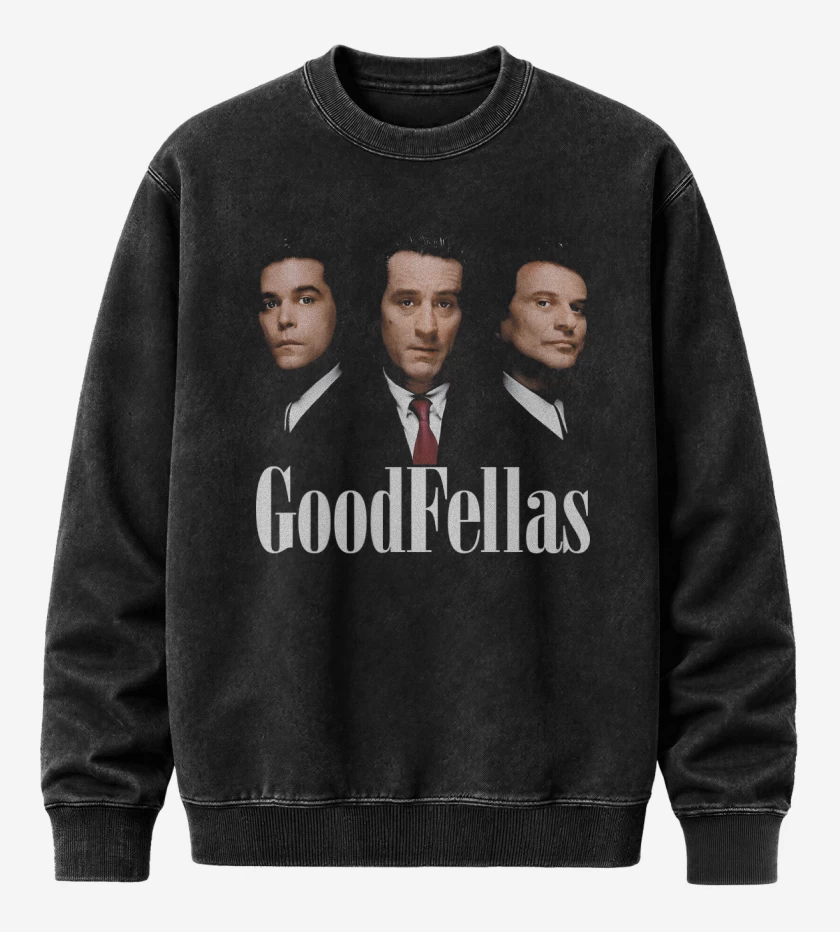 Poleron Polo Acid Wash Negro de GoodFellas