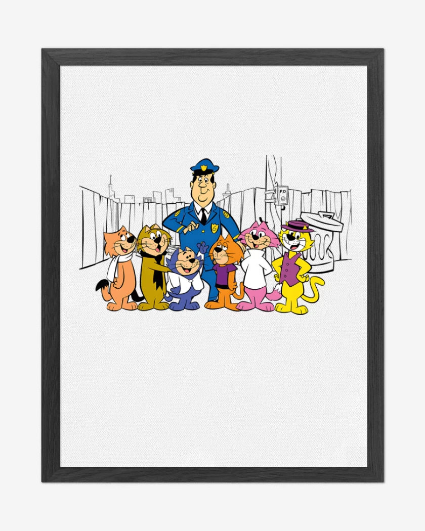 Cuadro decorativo Blanco de Don Gato y su Pandilla