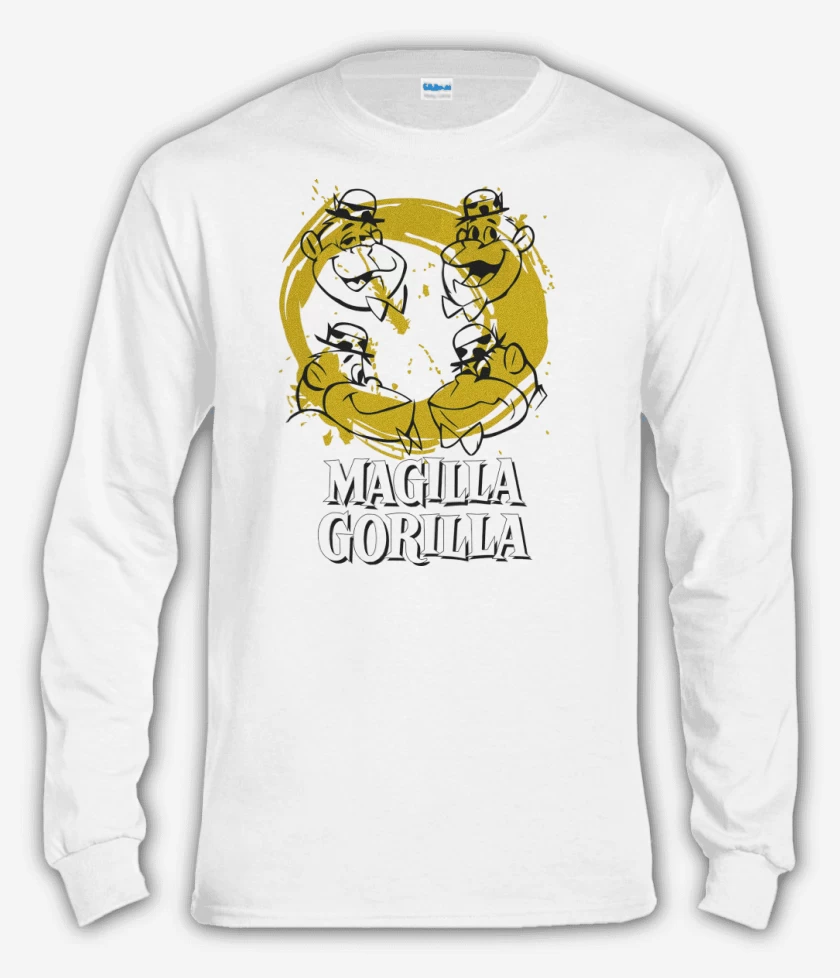 Polera manga larga Blanco de Magilla Gorilla