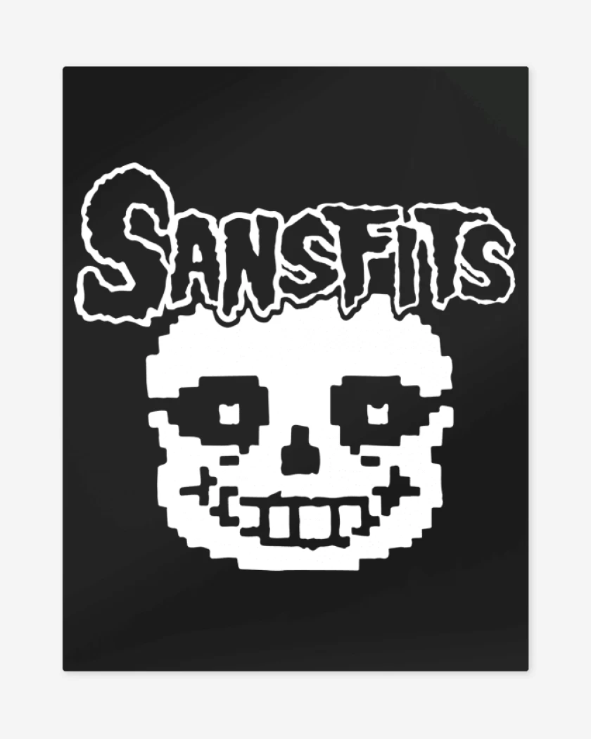 Print metalico Negro de Sansfits