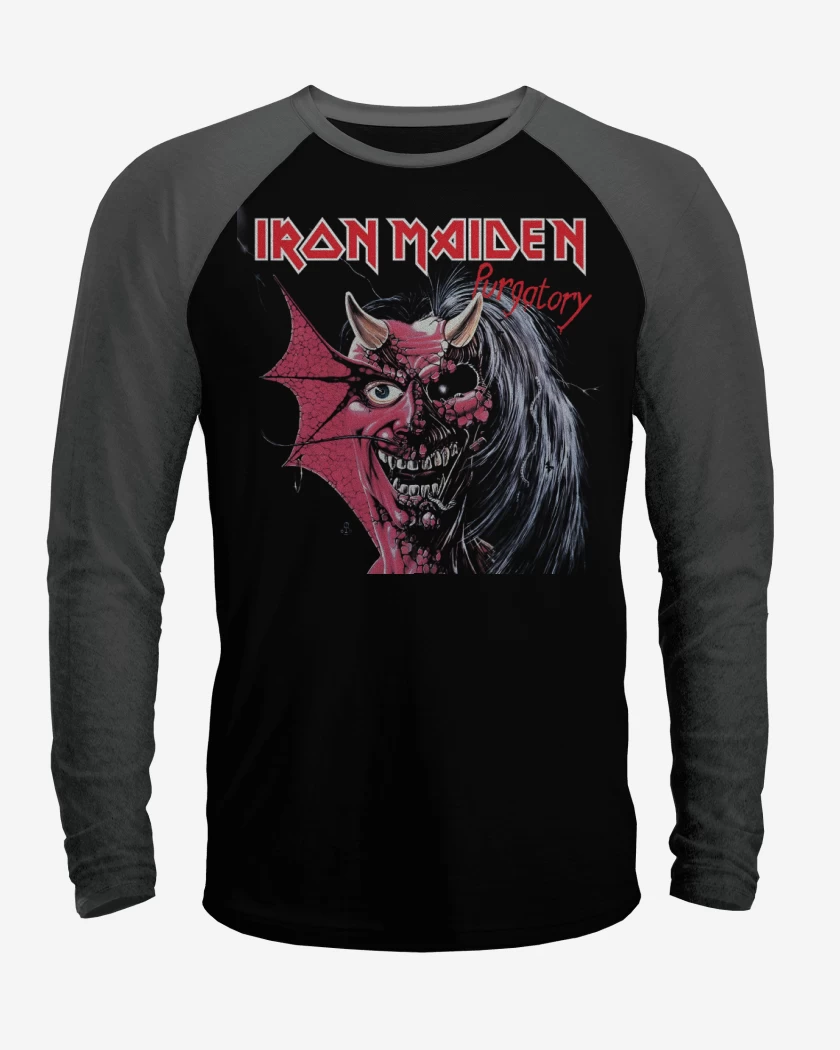 Polera Raglan Negro / Negro Heather de Purgatory