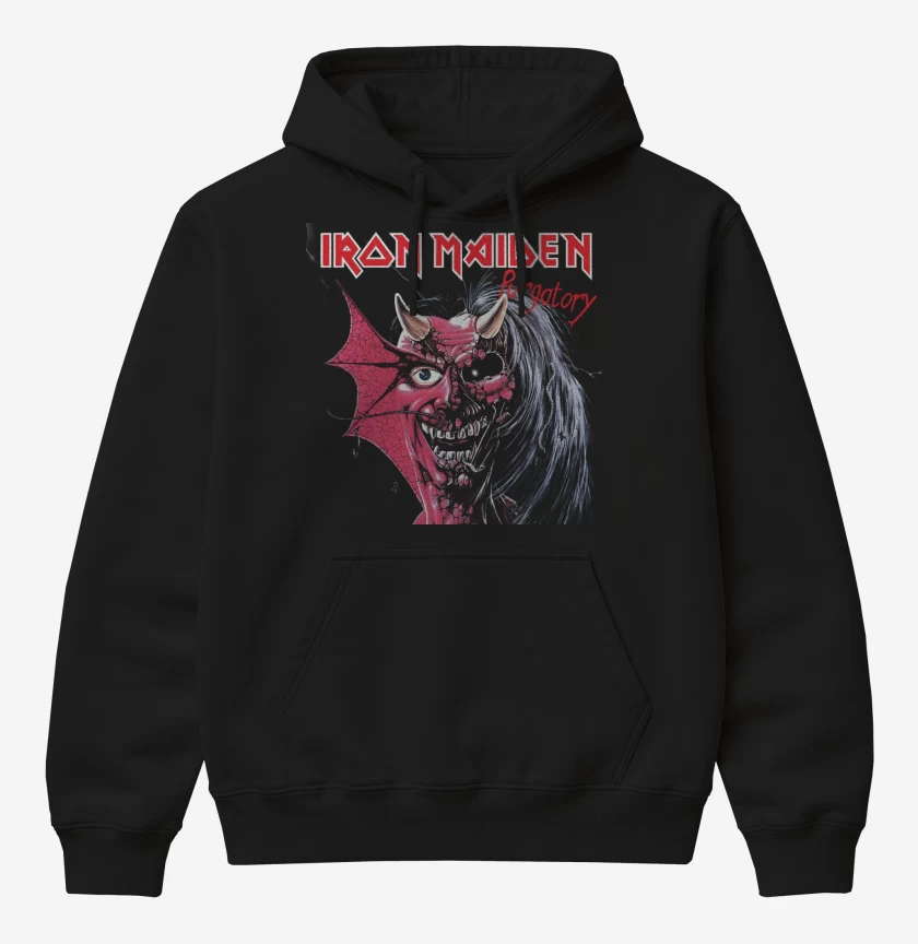 Poleron Canguro básico Negro de Purgatory