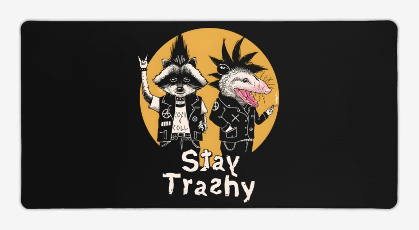 Mouse pad Gamer Negro de Stay Trashy