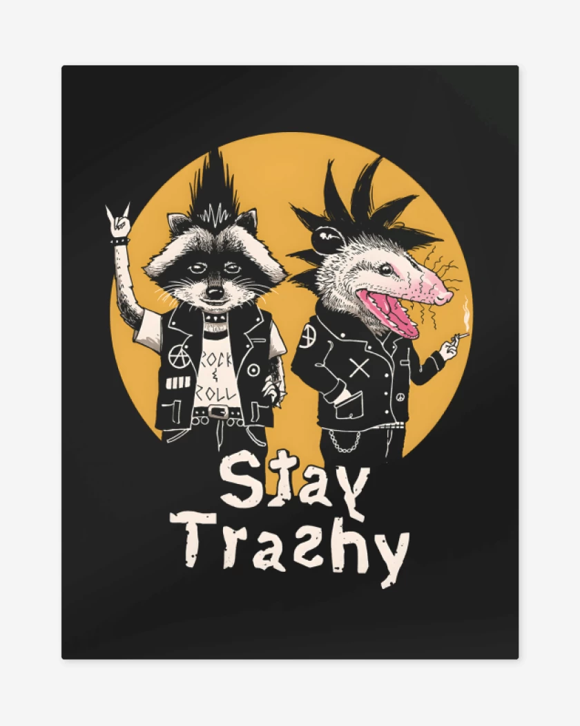 Print metalico Negro de Stay Trashy