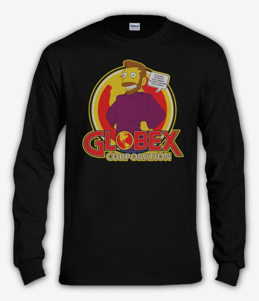 Polera manga larga Negro de Globex Corporation