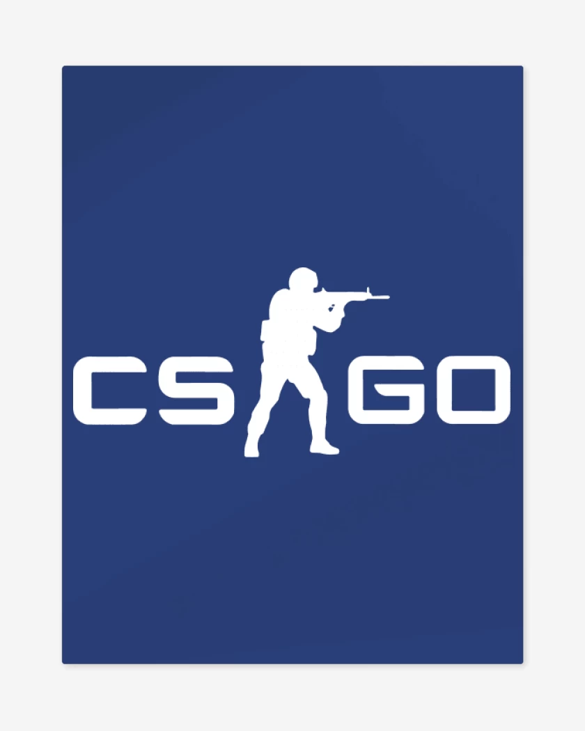 Print metalico Azul Rey de Cs Go