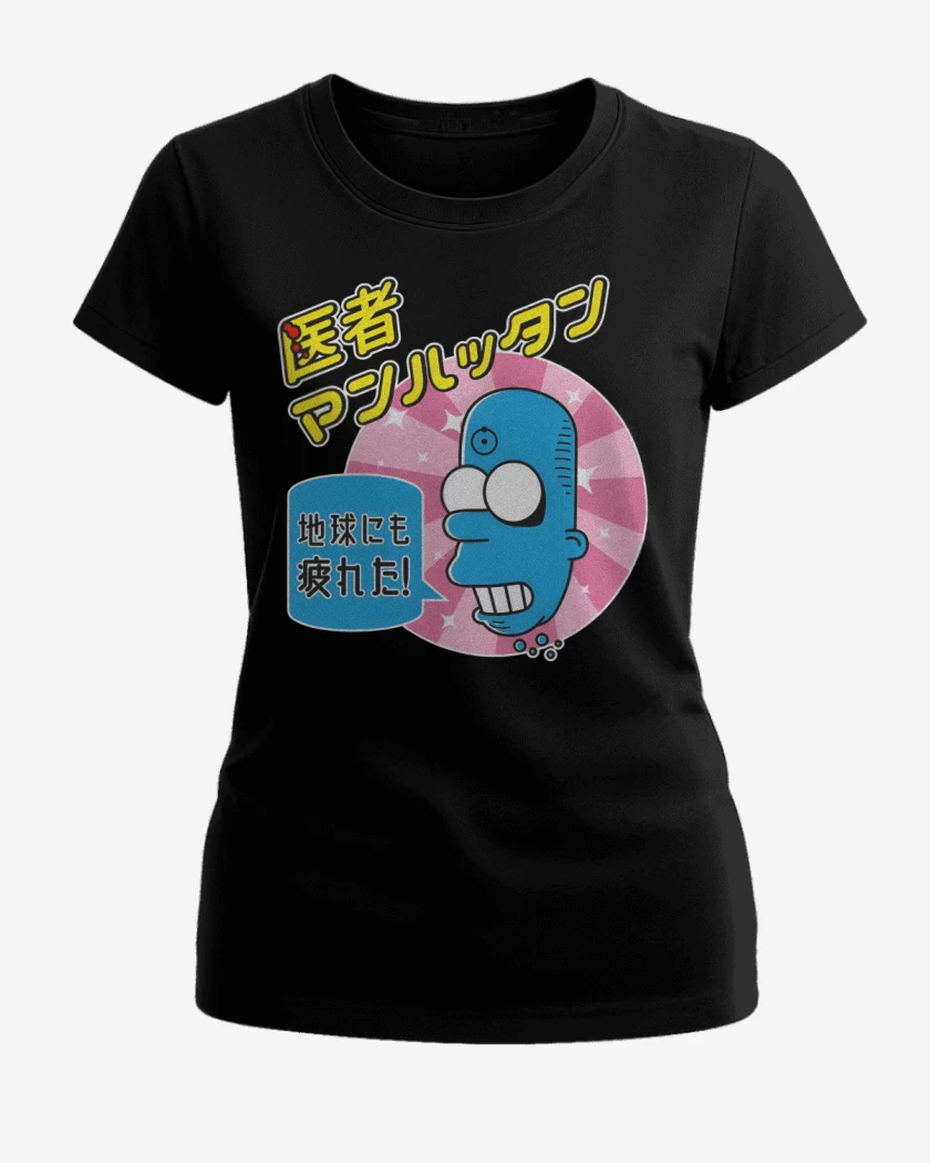 Polera de Mujer Negro de Mr. Manhattan  