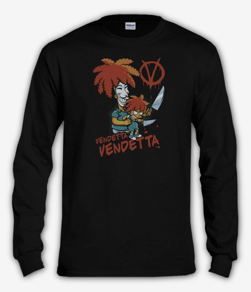 Polera manga larga Negro de Vendetta Vendetta