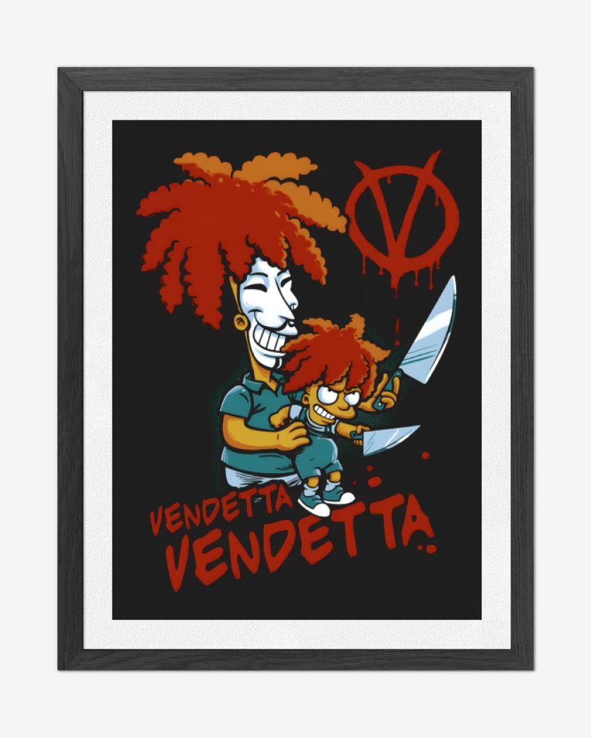 Cuadro decorativo Negro de Vendetta Vendetta