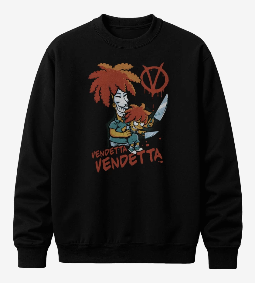 Poleron polo Negro de Vendetta Vendetta