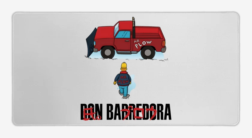 Mouse pad Gamer Blanco de Don Barredora