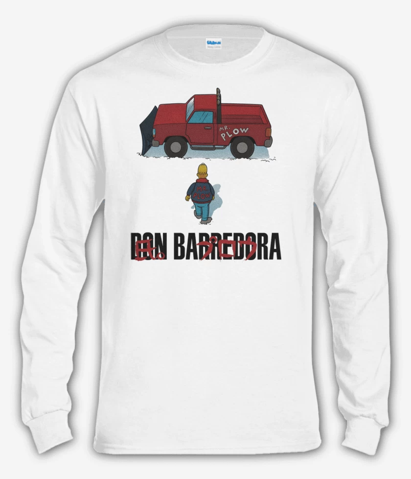 Polera manga larga Blanco de Don Barredora