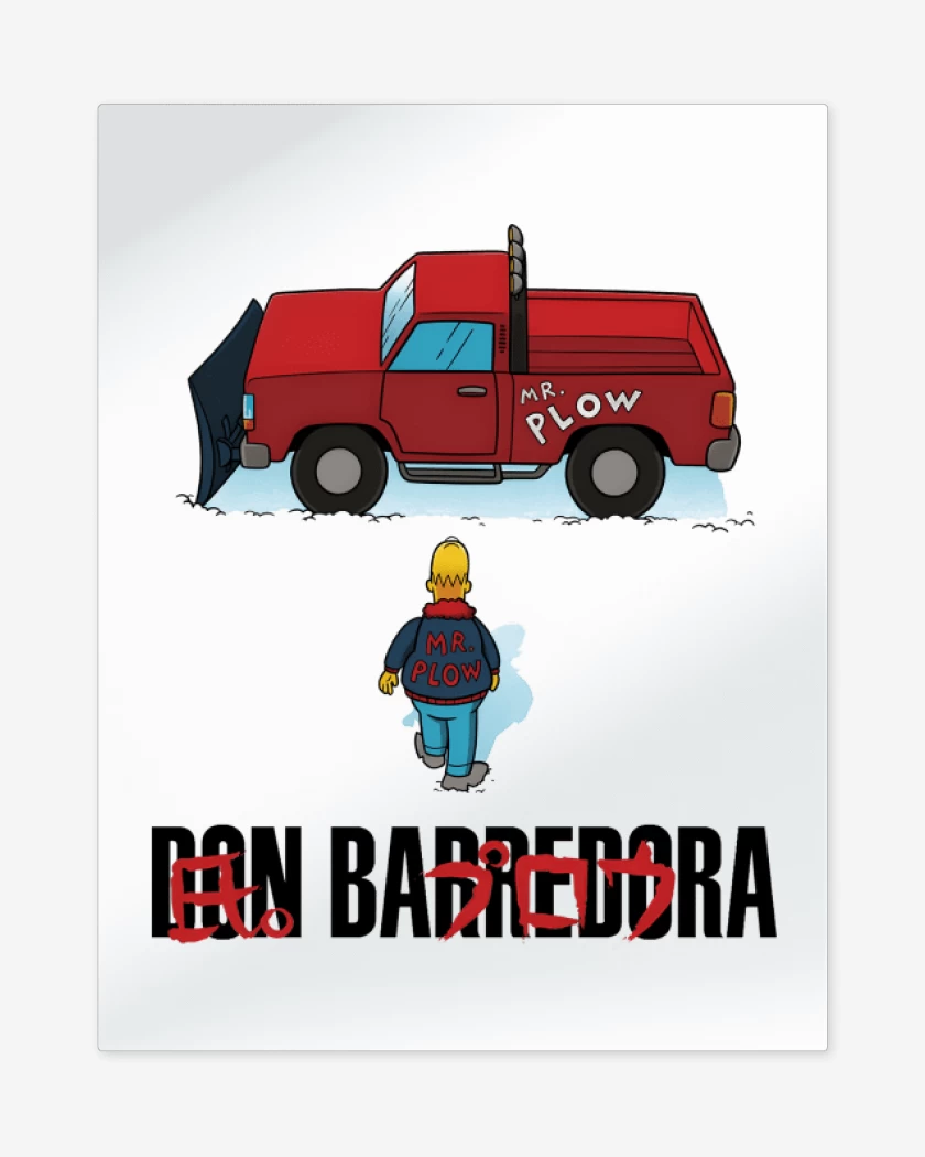 Print metalico Blanco de Don Barredora
