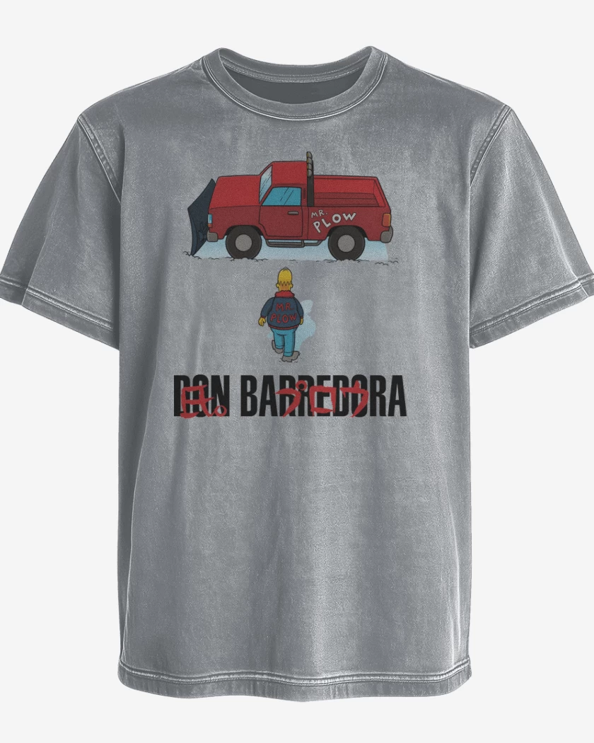 Polera desgastada Gris Melange de Don Barredora