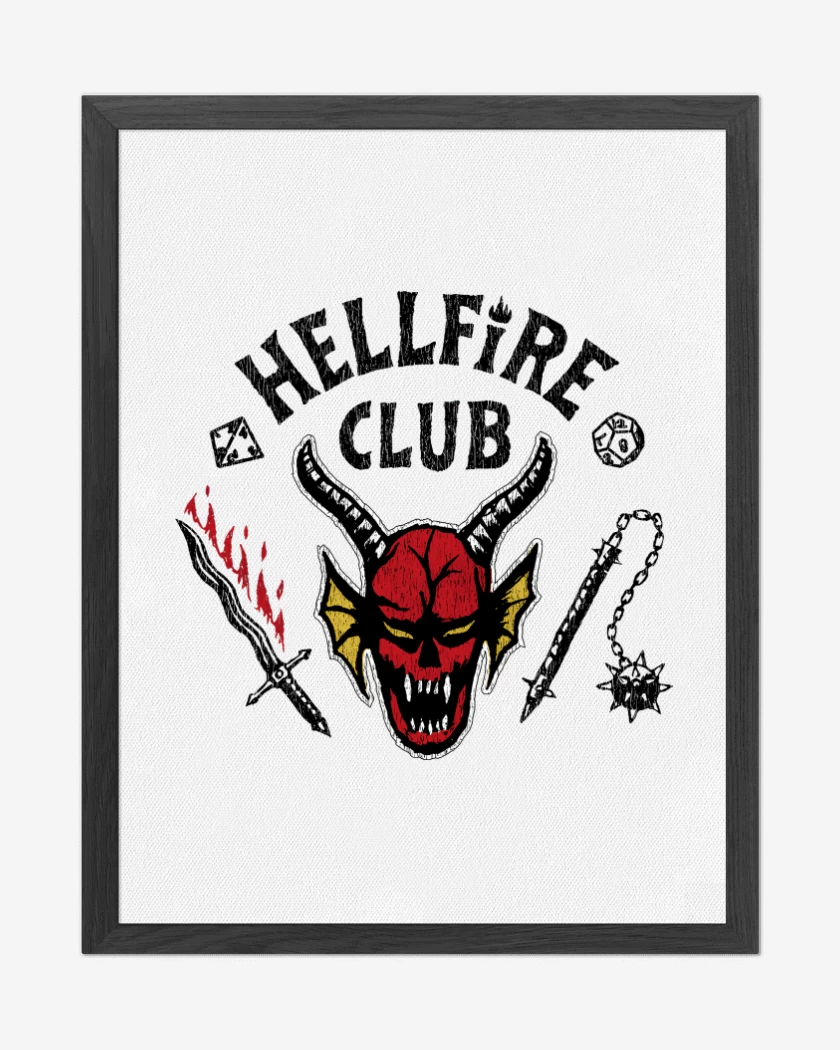 Cuadro decorativo Blanco de Hell Fire Club