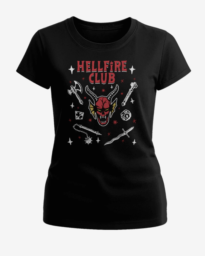 Polera de Mujer Negro de Hellfire Club