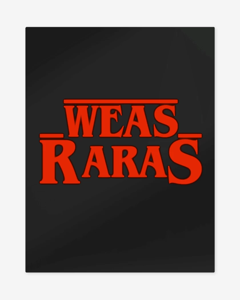 Print metalico Negro de Weas Raras