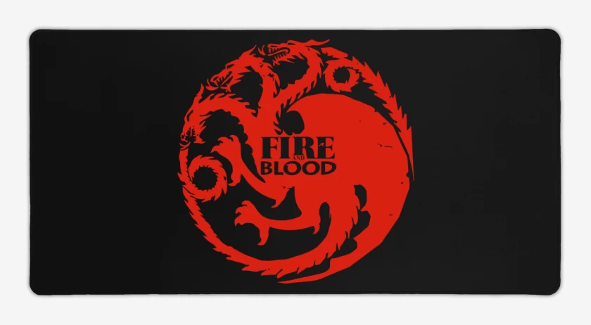 Mouse pad Gamer Fire and blood
