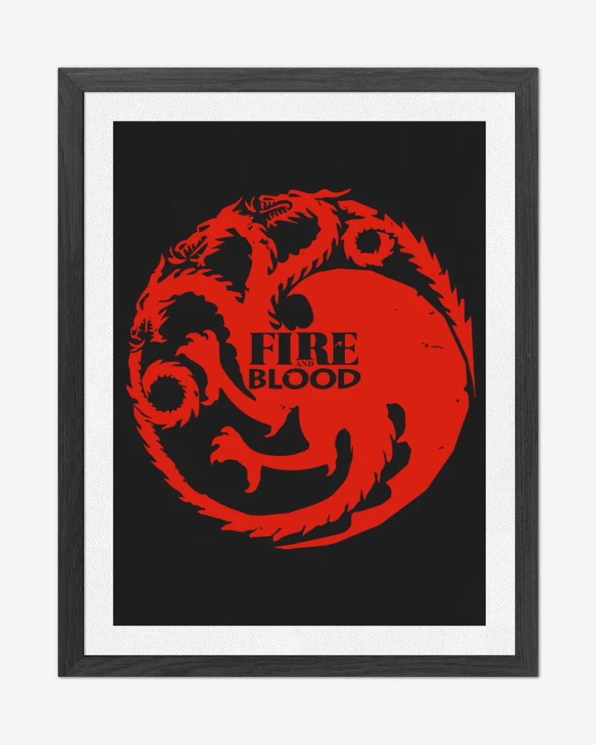 Cuadro decorativo Fire and blood
