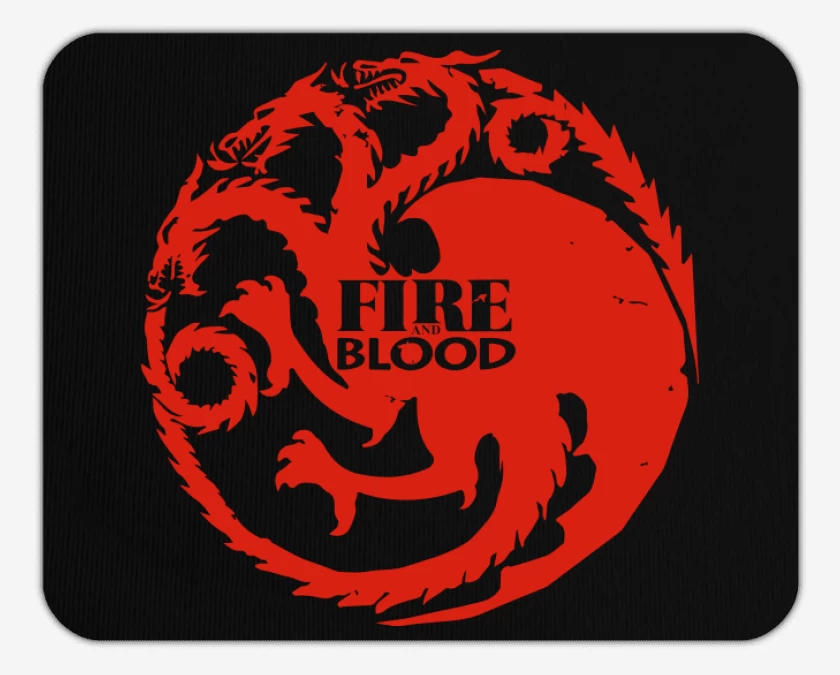 Mousepad Fire and blood