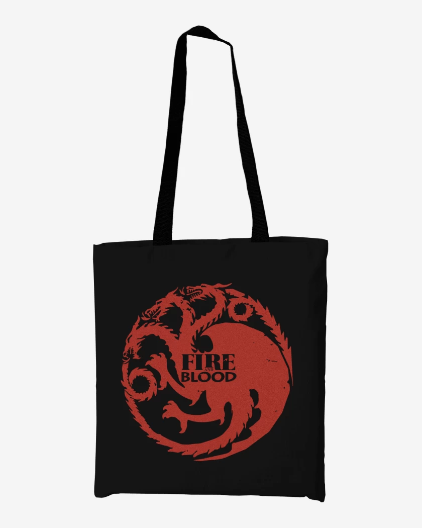 Totebag Fire and blood
