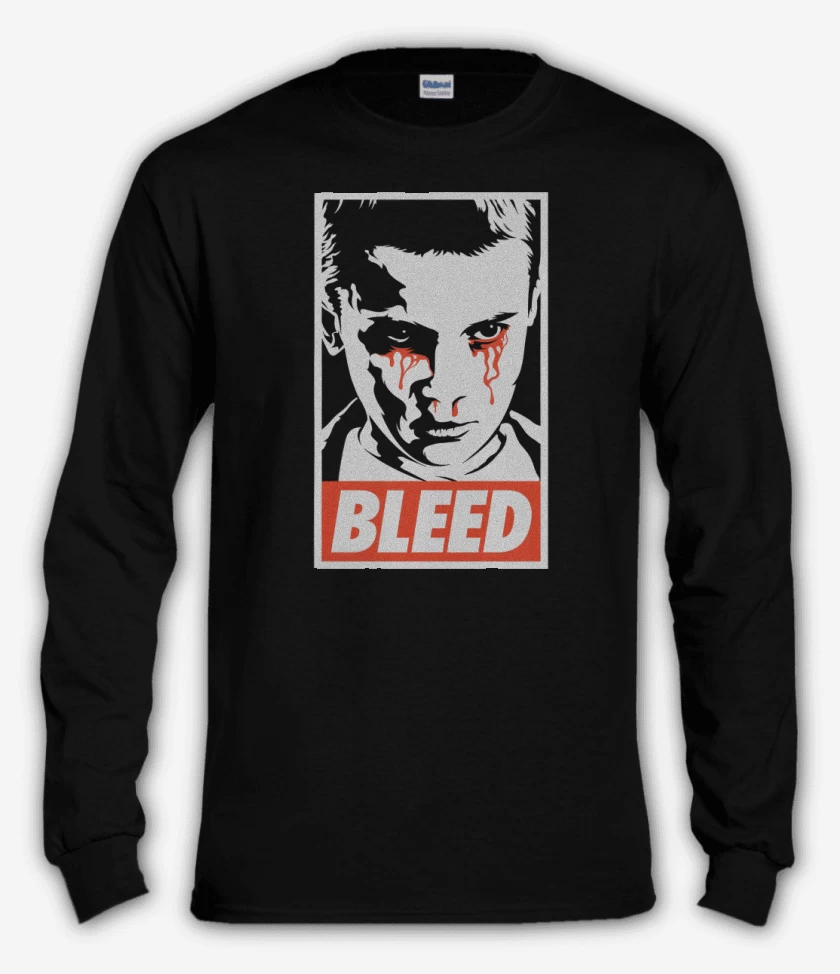 Polera manga larga Negro de Bleed