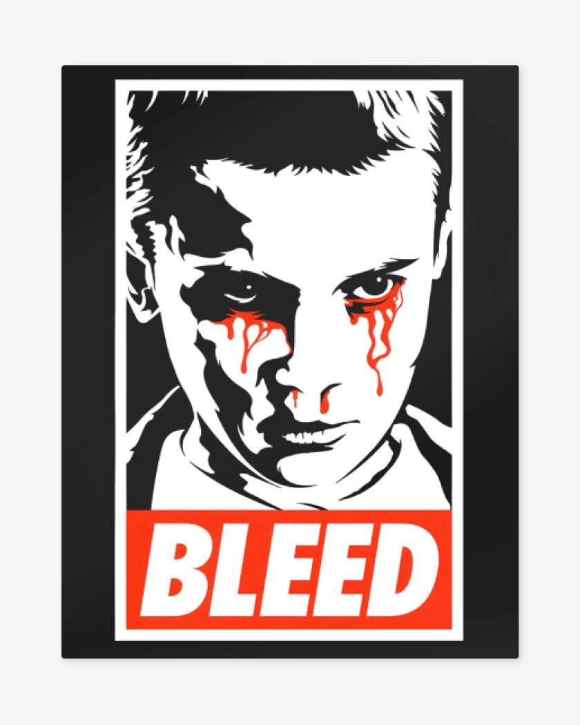 Print metalico Bleed