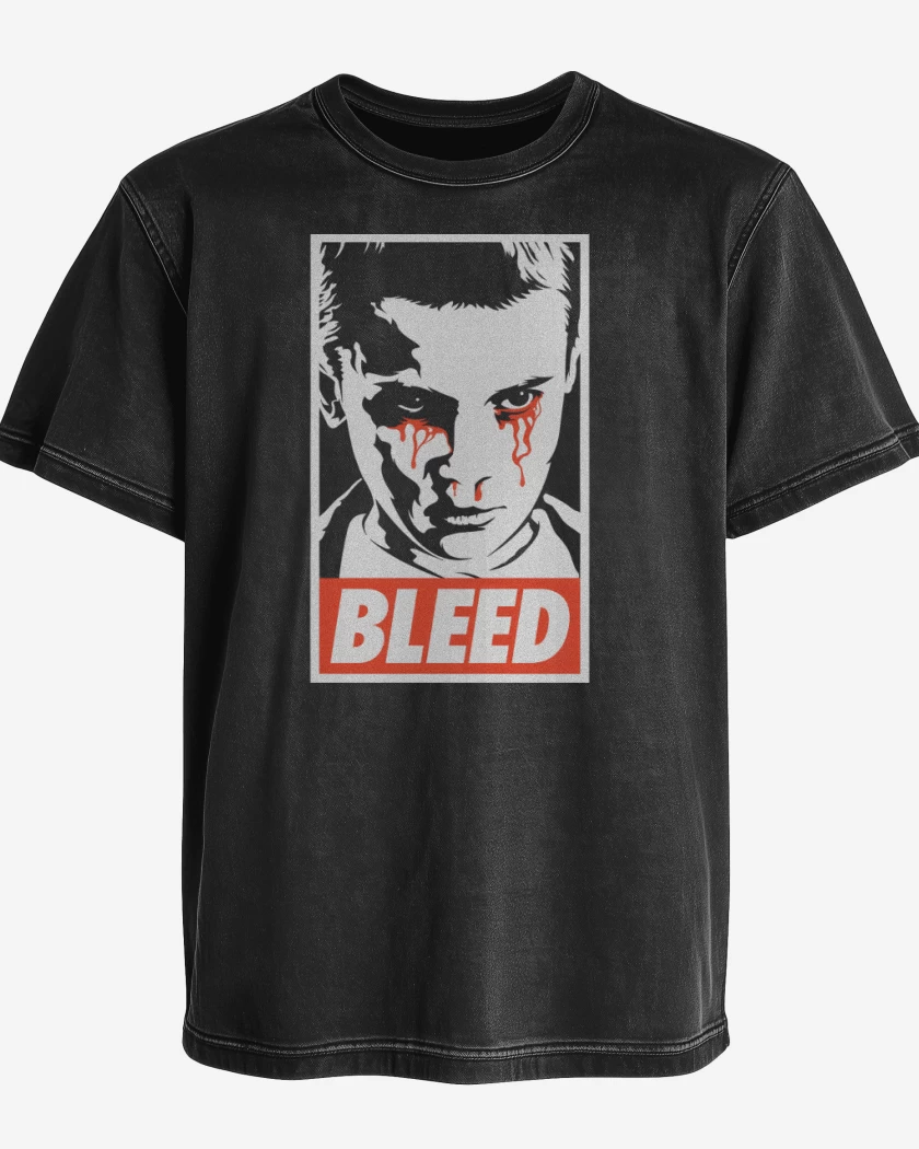 Polera desgastada Bleed