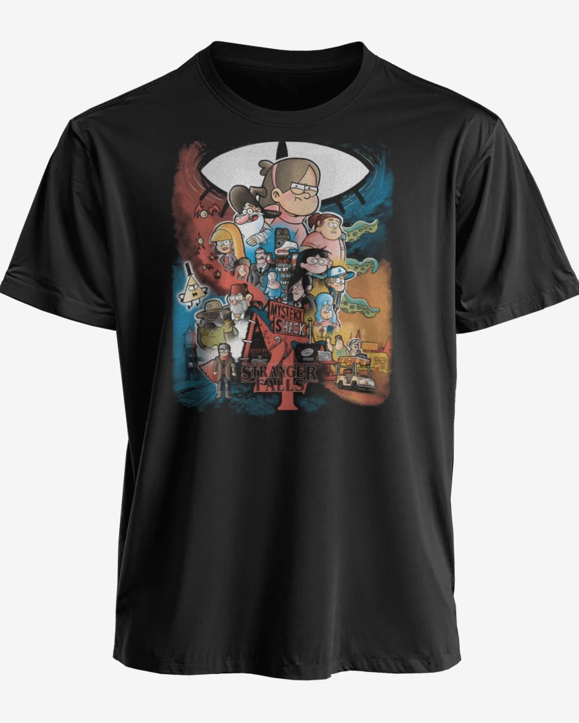 Polera premium Negro de Stranger Falls 4