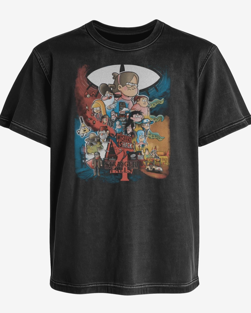 Polera desgastada Stranger Falls 4
