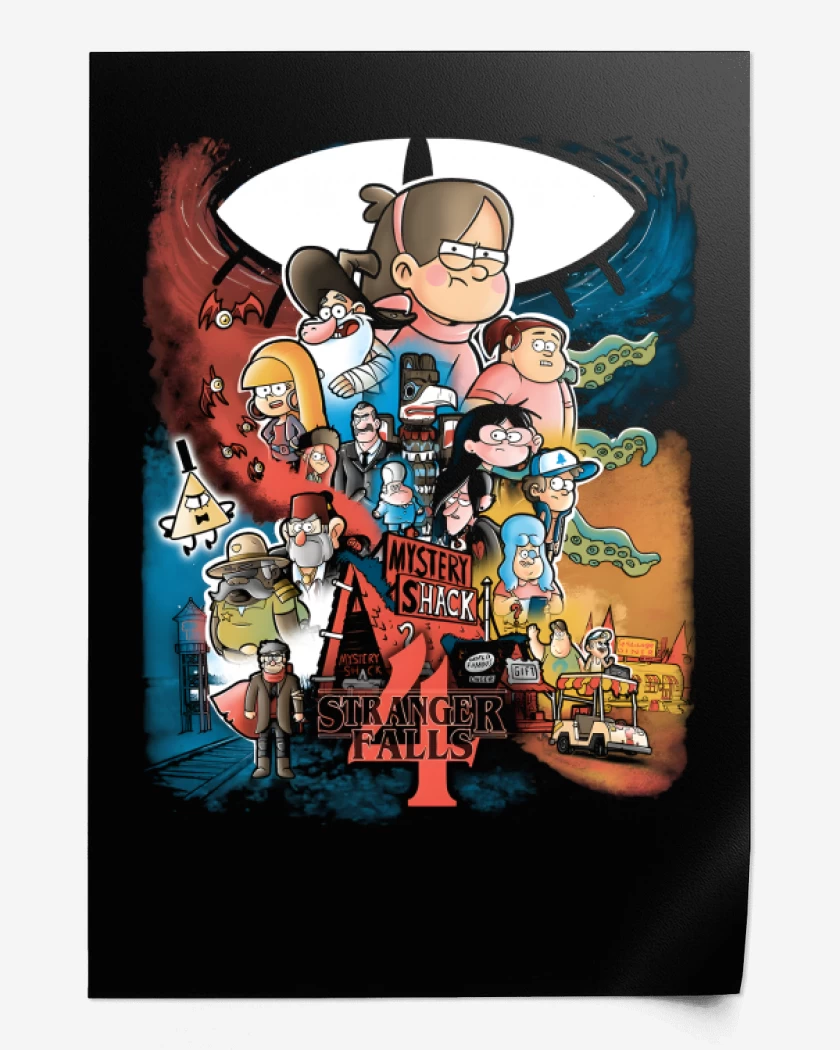 Print Negro de Stranger Falls 4