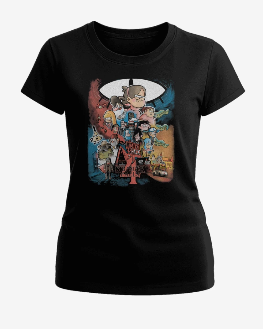 Polera de Mujer Negro de Stranger Falls 4