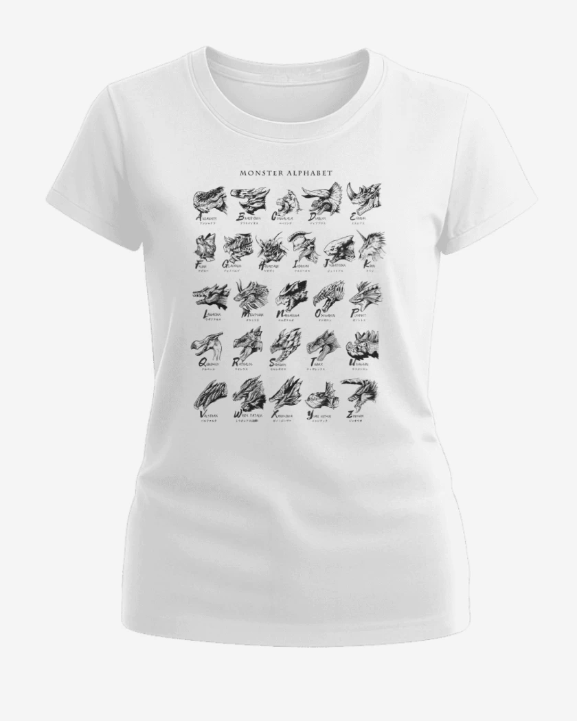 Polera de Mujer Alfabeto Monstruoso