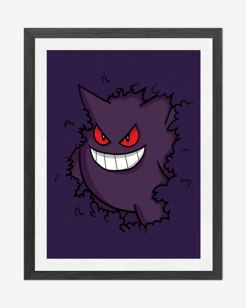 Cuadro decorativo Morado de Gengar Oculto