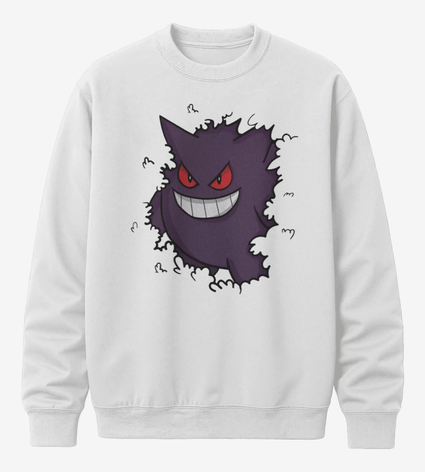 Poleron polo Blanco de Gengar Oculto