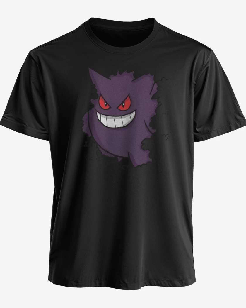 Polera premium Negro de Gengar Oculto