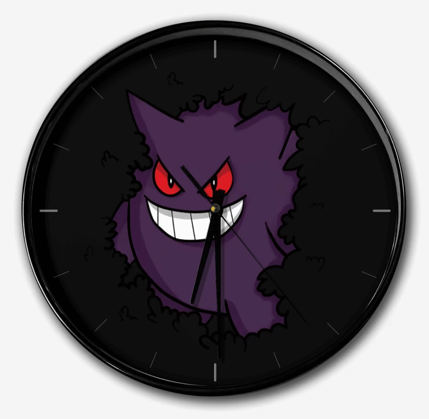Reloj Negro de Gengar Oculto