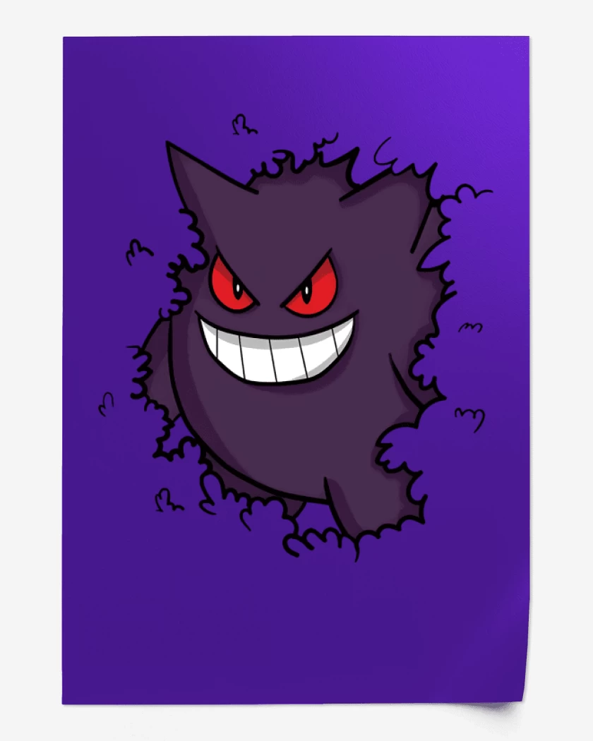 Print Morado de Gengar Oculto