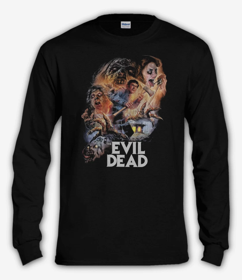 Polera manga larga Negro de The Evil Dead