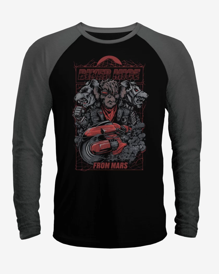 Polera Raglan Biker mice from mars