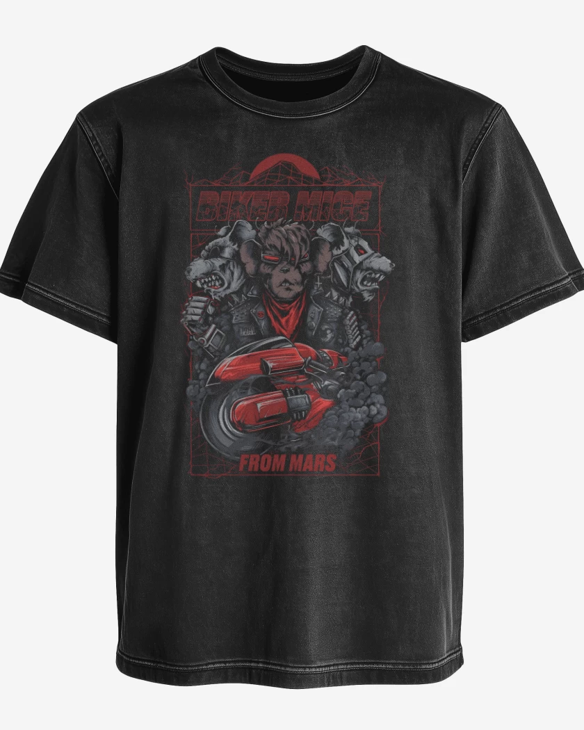 Polera desgastada Biker mice from mars