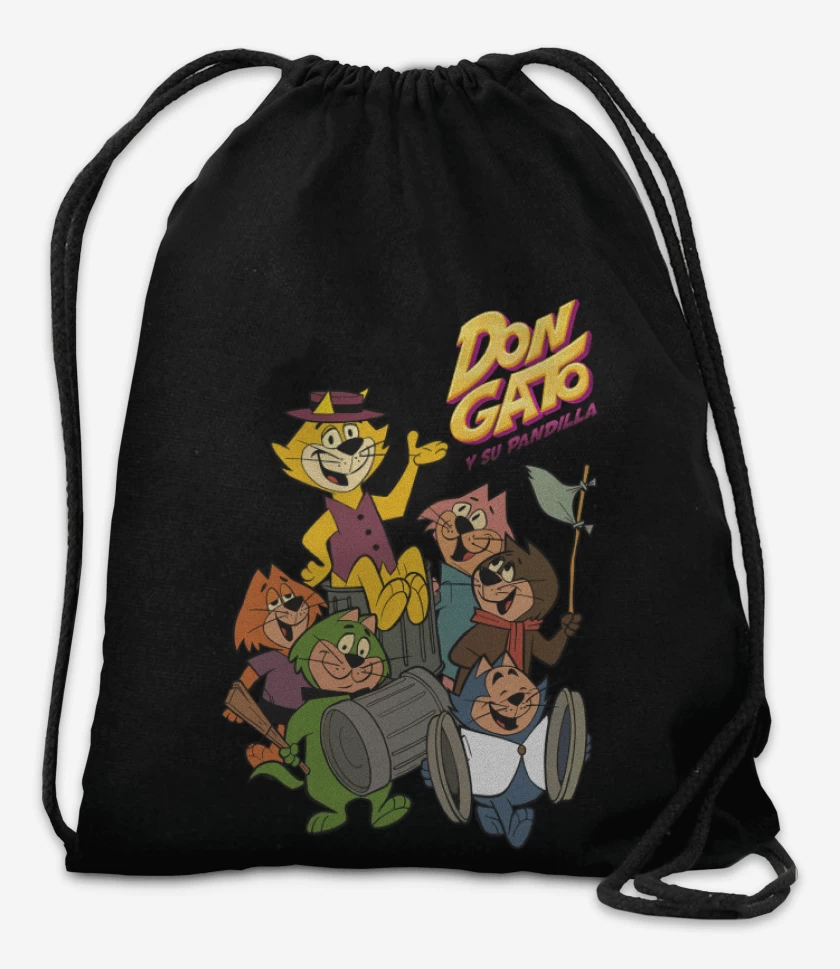 Mochila Negro de Don Gato y su pandilla