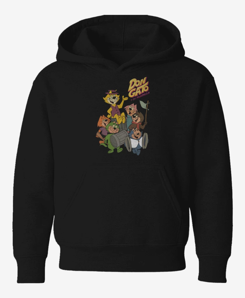 Poleron de niño Negro de Don Gato y su pandilla