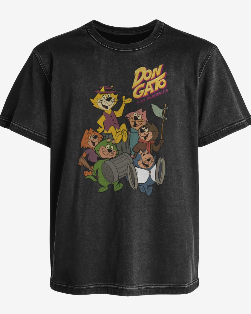 Polera desgastada Don Gato y su pandilla
