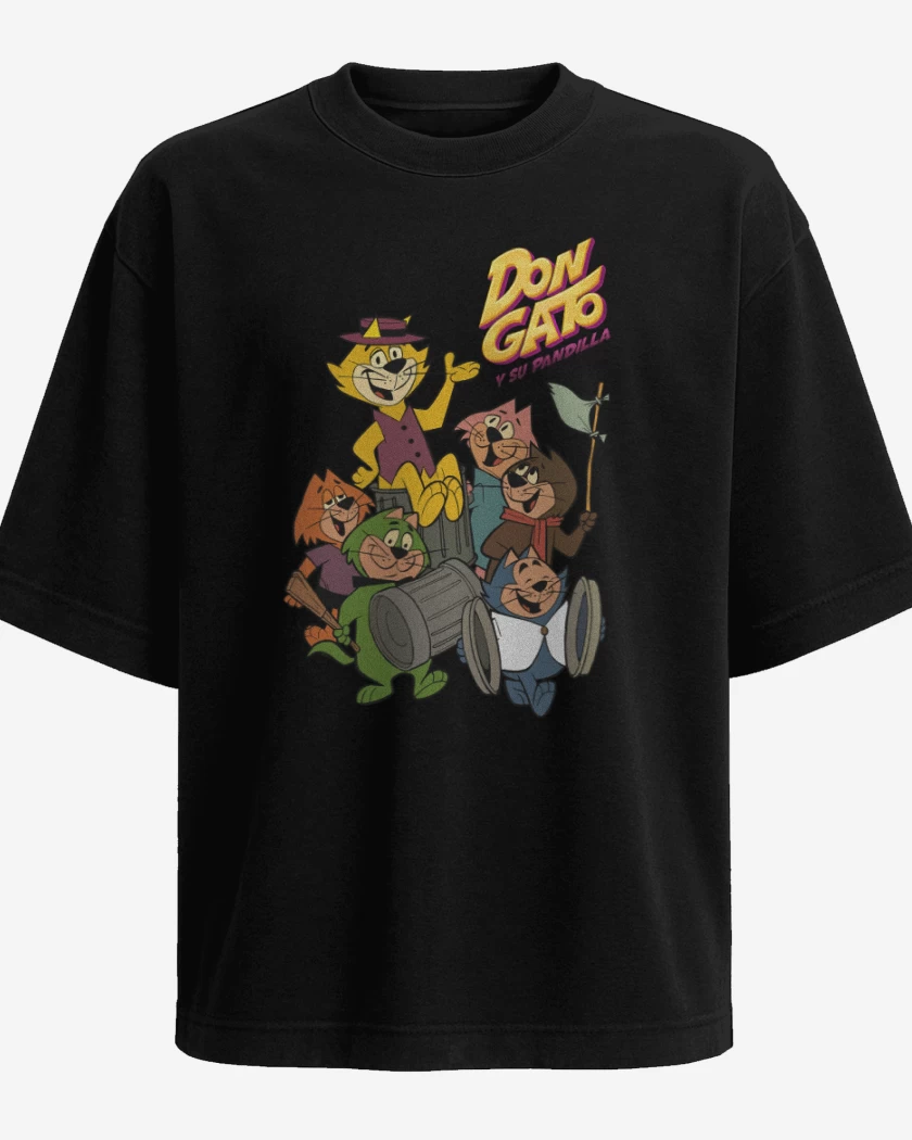 Polera Oversize Don Gato y su pandilla