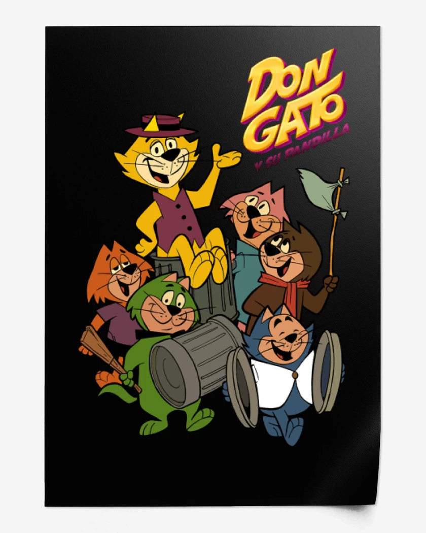 Print Negro de Don Gato y su pandilla